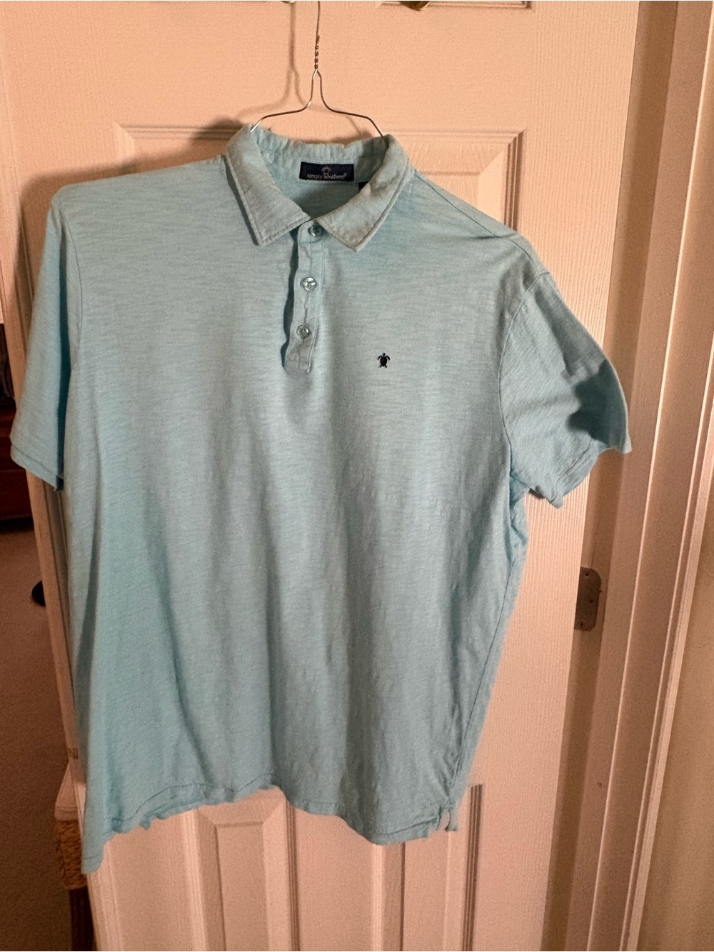 Simply Southern Men’s Light Blue Polo Shirt